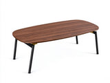 Foldable Coffee Table 31.5" x 15.7" x 17.7", Melamine Laminated MDF Tabletop & Metal Frame, Brown 37523729