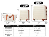 Hardshell Luggage Sets 2Pcs Bag Spinner Suitcase with TSA Lock Lightweight 20" 28" 41490981