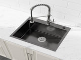 23"x19" Undermount Kitchen Sink Stainless Steel Under Counter Deep Single Bowl Undermount Sink Basin T3177P286027