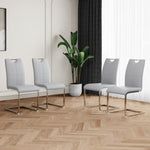 ZUN Modern Dining Chairs with Faux Leather Padded Seat Dining Living Room Chairs Upholstered Chair with W210127288