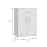 Oxford Pantry Cabinet, One Drawer, One Double Door Cabinet With Two Shelves B128P148780