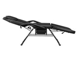 Beauty Bed, Model SBWDB, Black, PVC Upholstery, Iron Frame, 72in, Adjustable Backrest & Leg Angle, 51308411