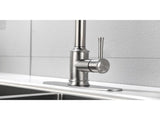 Single Handle High Arc Pull Out Kitchen Faucet,Single Level Stainless Steel Kitchen Sink Faucets W2287141941