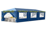 10x30ft Outdoor Pop Up Canopy, Portable Instant Canopy Tent with 8 Sidewalls for Outdoor Events 06777716