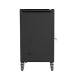 ZUN Mobile Charging Cart and Cabinet for Tablets Laptops 30-Device With Combination Lock--Black 80197687