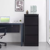3 Drawer File Cabinet with Lock,Two Drawer Filing Cabinet,Vertical Metal File Cabinet for Home W1247P173369