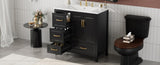 36 inch Bathroom Vanity with Sink, One Cabinet with Soft-closing Doors, 4 Soft-Closing Drawers, N759P292552B
