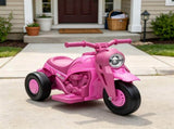 Pink 6V Kids 3-Wheel Electric Ride On Motorcycle Bubble Car with LED Headlight, Music Function for 59575323