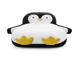 Twin Size Fluffy Faux Fur Penguin Shaped Bed Lounger Chair with 100% Sponge Filling for Kids Bedroom W1413P384968