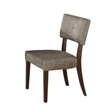 Grey and Espresso Padded Side Chair B062P209242