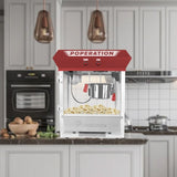 ZUN Commercial Popcorn Machine, 10 Ounce Kettle Stainless Steel Popcorn Maker with Tempered Glass, T3173P266334