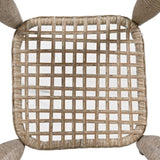 3-piece Outdoor Chair&Table Set Chat Set 2-person Rattan Seating Group with Two Swivel Chairs and a N719P234190N