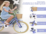 Multiple Colors,Girls Bike with Basket for 7-10 Years Old Kids,20 inch wheel ,No Training Wheels W1019P326440