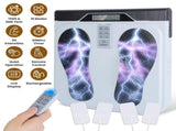 TENS & EMS Foot Massager with 10 Modes & 50 Intensity Levels - Electric Foot Stimulator for 07306156