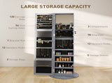 Floor standing jewelry cabinet with LED lights 95715941