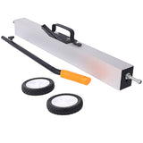 36" Rolling Magnetic Pick-Up Sweeper, Heavy Duty Push-Type with Release, for Nails Needles Screws W46577098