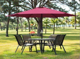 .5ft Patio Umbrella with Crank Handle Outdoor Market Umbrella with 6 Sturdy Umbrella Ribs 97156405