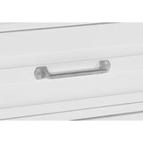 2 Drawers White Finish Nightstand Transitional Style Wooden Bedroom Furniture 1pc Bed-Side Cabinet B011P220632