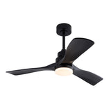 Hot sales 42 Inch Ceiling Fans with Lights and Remote, Black Ceiling Fan for Patios with Light 3 W2991P338642