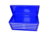 Detachable 5 Drawer Tool Chest with Bottom Cabinet and One Adjustable Shelf--Blue 35102521