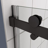 Glass shower door, sliding door, with 5/16" tempered glass and Matted Black finish 4874 W2122P208846