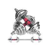 ZUN 44LBS Adjustable Dumbbell Set Home Gym Cast Iron Barbell Sets with Carry Box 44lbs Office Bedroom 60139127