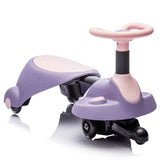 ZUN 6V Kids Ride On Electric Wiggle Car,Flashing & Shock absorbing PU Wheels For Effective Floor W1578P213376