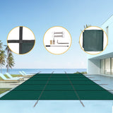 Inground Pool Safety Cover, 16x32ft Rectangle Winter Safety Pool Cover for Inground Swimming Pools, W465P203690