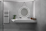 ZUN 32inch Bathroom Led Classy Vanity Mirror with focused backplane,Black aluminum alloy frame,High W1992P211236