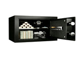 0.6 Cubic Feet Small Safe Box, Fingerprint & Digital Keypad Lock, Steel Security Cabinet for 47790549