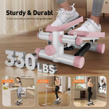 ZUN Steppers for Exercise, Stair Stepper with Resistance Bands, Mini Stepper with 330LBS Loading 32915574