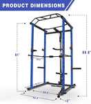 ZUN Home Gym sets Multi-functional Power Cage,Home Adjustable Pullup Squat Rack 1000Lbs Capacity 37368807