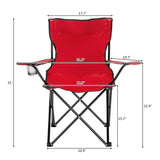 Small Camp Chair 80x50x50 Red 44687626