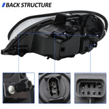 Headlight Assembly Compatible with 2004-2013 Freightliner M2, White Color, Left Driver &Right W1155P284486