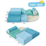 Soft Climb and Crawl Foam Playset 6 in 1, Soft Play Equipment Climb and Crawl Playground for TX307728AAC
