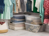 60 Qt. Plastic Storage Bins with Lids, Stackable Storage Containers, Totes, 4 Pack 88593159