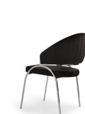 Ruby Modern & Contemporary style chair made with Metal & Steel Legs in Black Color B009P241745