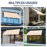 118.1"D x 47.2"W x"H Retractable Awning Khaki 55353871