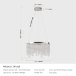 ZUN 15.7-inch Fancy hanging ceiling lamps luxury modern pendant light crystal chandelier W1340P222514