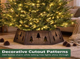 Wooden Christmas Tree Collar for 6/7.5/9 ft Artificial Trees31.5 x 27.5 x 10 Inch Xmas Tree Stand 74721667