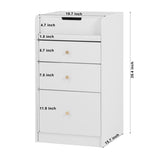 Small Vanity Desk with Mirror - White Makeup Vanitys Set Make up Table with Chair, Drawers, Mini W409P195100