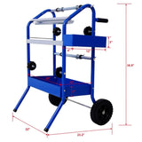 Mobile 18" Multi-Roll Masking Paper Machine with Storage Trays,BLUE W465105149
