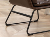 Milos Contemporary Upholstered Dining Chairs, Set of 2, Antique Brown T2574P245417