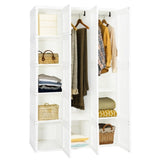 Portable Closet Clothes Modern Foldable Armoire Wardrobe Closet With 10 Cubes 81559422