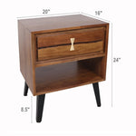 ZUN 19.5x15.5x21.5" Asther Bedside Table W2078P174927