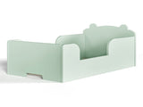 Toddler Floor Bed Frame, Cot Bed for Boys and Girls Ages 3-6, Bear Shape Toddler Bed, Green W1580P373256