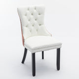 A&A Furniture, Nikki Collection Modern, High-end Tufted Solid Wood Contemporary PU and Velvet W1143P151481