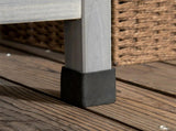 Gray Outdoor Potting Bench with Sink and Faucet ,Hooks,Storage Cabinet 09082048