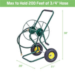 ZUN Garden hose reel truck, capable of accommodating up to 200 feet of 3/4 "hos 36962214