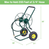 ZUN Garden hose reel truck, capable of accommodating up to 200 feet of 3/4 "hos 36962214